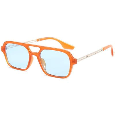 Vintage Dubbele Brug Holle Zonnebril voor Dames Buiten UV4 Zonnebril Tinten Mode Merk Designer Verloop Brillen 11PCS