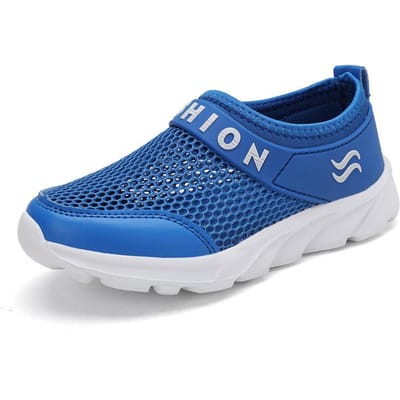 Zomermode Kinderen Hardloopschoenen Jongens Sneakers Tennis Meisje Sportschoenen voor Kinderen Mesh Ademende Trainers Zapatillas 28-39 35 blue