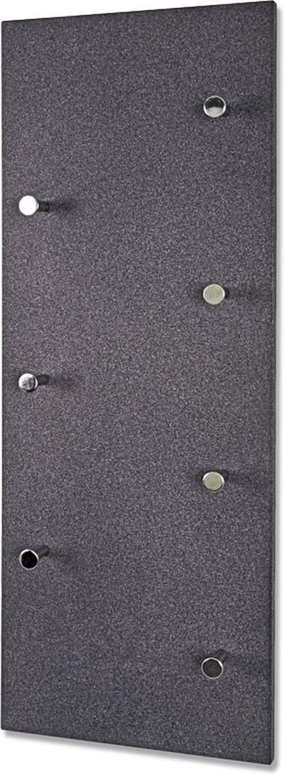 Wandkapstok – Graniet MDF – Chroom vernickelde haken – Keerbaar – 80x6x30 cm – Modern design