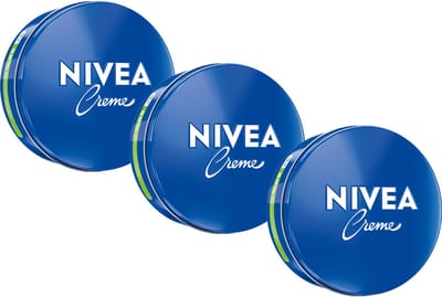 NIVEA Crème Blik - Voor Gezicht, Handen en Lichaam - 48H Hydratatie - Bodycrème - Voordeelverpakking - 3 x 250 ml