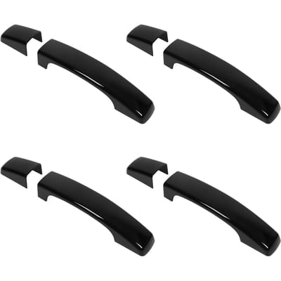 Auto Buitendeurklink Cover Kit Glanzend Zwart Vervanging voor Land Rover Discovery 4 black