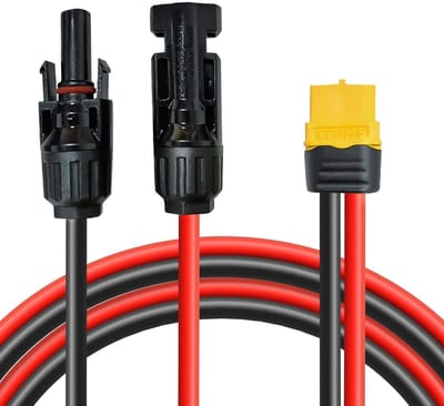 Zonne-energie Oplaadkabel 0.6m/3m, XT60 Plug naar Zonnepaneel Adapterkabel voor Powerstations en Generatoren, Ideaal voor Duurzame Energieoplossingen