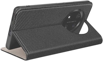 Jaym, Hoesje geschikt voor Honor Magic 4 Lite - Magnetisch Folio met Standaard, Zwart