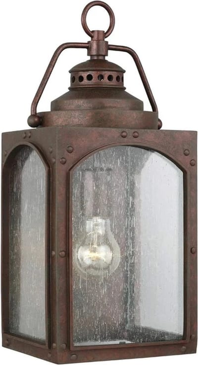 Bohemian Wandlamp - Steady Lighting - Kunststof - Bohemian - E27 - L: 18.6cm - Voor Buiten - Woonkamer - Eetkamer - Koper