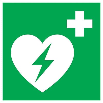 Pickup bord 20x20 cm - AED Defibrillator