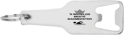 Akyol - 's werelds beste badmeester flesopener - Badmeester - badmeesters - zwemmen - zwemdiploma - cadeau - kado - gift - geschenk - vaderdag - lifeguard - 105 x 25mm