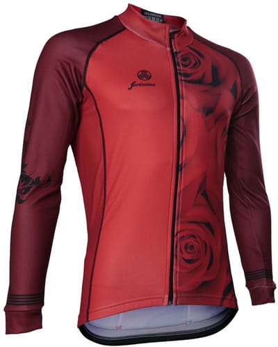 Fortissima Fietsjack Bloemen - Flowers Rose Rozen - Heren en Dames - Maat XXS