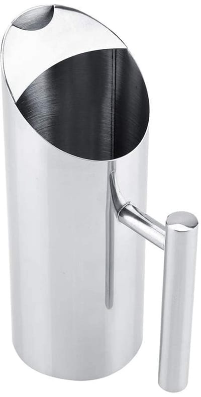 Dailygoods- Waterkruik 1L - Roestvrij staal - Hittebestendig - Ergonomische handgreep - Morsbestendig - Grote capaciteit - Waterkan