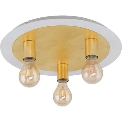 EGLO Passano Plafondlamp - E27 - Staal - Wit|Goud