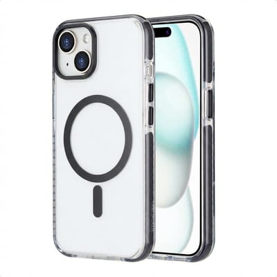 imoshion Hoesje - Geschikt voor iPhone 15 - Combat geschikt voor MagSafe Backcover - Zwart