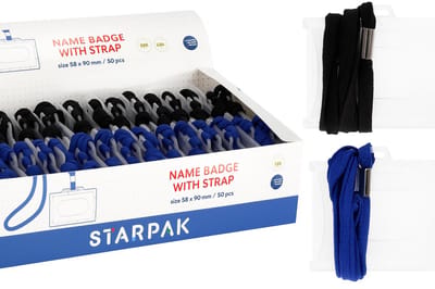 Naamkaartje met Lanyard - Keykoord met naam badge - ID Badge met lanyard - ID Kaarthouder - ID Badge met ketting