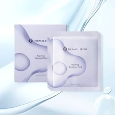 elvis+elvin - [Dermal Elixir]Repairing Treatment Mask Set 25ml x 4 sheets