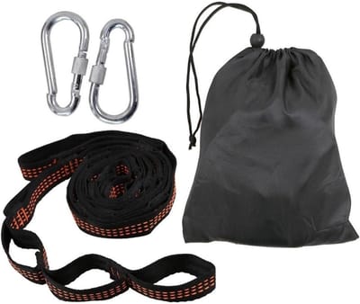 Hangstoel Schommel - Outdoor Hangmat - Ontspannen Buiten - Draagbaar en Compact - 290 x 140 cm - Accessoires