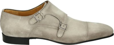 magnanni - 16016 - GespschoenenNette herenschoenenHeren veterschoen - Kleur: Grijs - Maat: 45