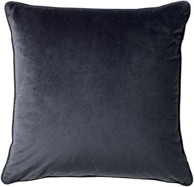Dutch Decor FINNA - kussenhoes 45x45 cm - Eco Line - 100% gerecycled - Charcoal Gray - antraciet - met rits - zonder binnenkussen