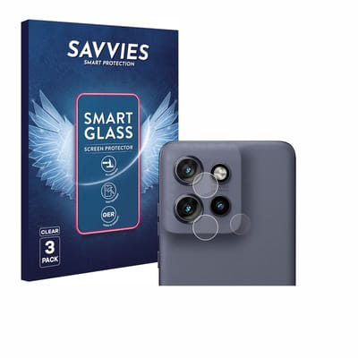 3 Stuks Savvies Screenprotector - geschikt voor Motorola Edge 50 Neo (ALLEEN Camera Lens) - beschermfolie glas transparant