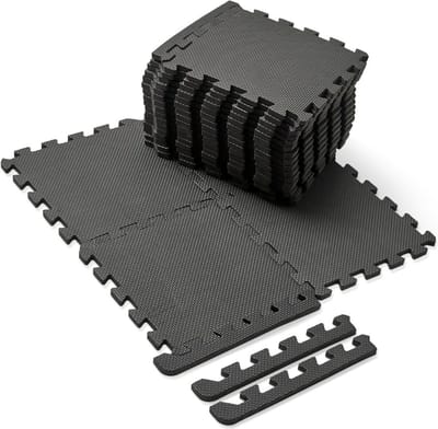 DD Zwembadtegels - Foam Tegels - Zwembad Ondervloer - 20 Mattens- 30x30x1cm - Zwart