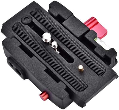 Allecto - Snelwisselplaatadapter - DSLR-camera - 1/4 en 3/8 bevestigingsschroef - Compact - Monopod - Handig voor snel wisselen - Geschikt voor Man...