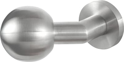Deurknop - RVS geborsteld - RVS - GPF - GPF9853.09-00L RVS mat verkropte kogelknop S5 55mm incl. wisselstift op ronde links