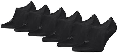 Calvin Klein heren 6P footies basic logo zwart