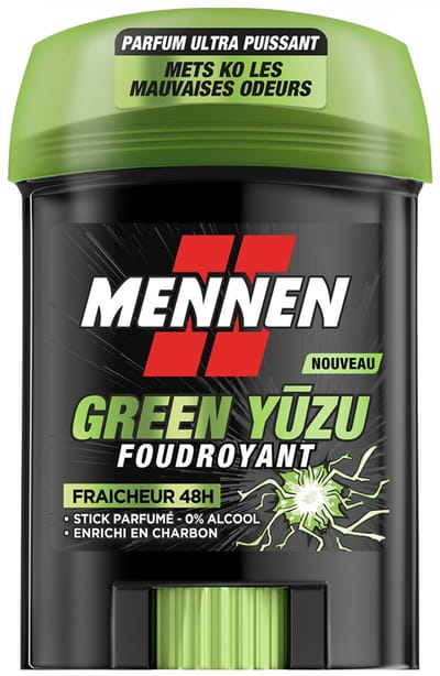 Mennen Green Yuzu 48H Freshness Deodorant Stick Large 60 ml