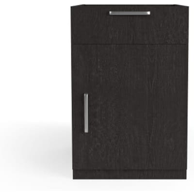 Wasophoogte® Keukenkast - Onderkast keuken - Module N4 - 700(D)*600(B)*910(H) mm - Zwart