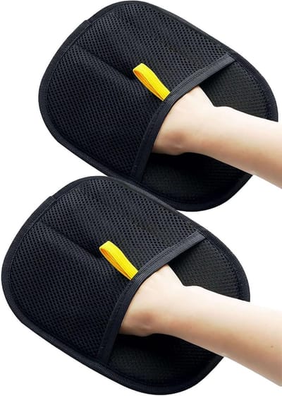 Handschoenen - kat - hond - Handschoenen voor het verwijderen van dierenhaar - Dubbelzijdige handschoenen voor het verwijderen van dierenhaar - Handschoenen voor het reinigen van honden - Handschoenen voor het verwijderen van dierenhaar (2-pack)