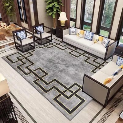 Woonkamer Tapijt in Europese Stijl Huisdecoratie 200x300 Gouden Vloerkleden voor Slaapkamer Zachte Pluizige Halmat Luxe Vloertapijt 60*90cm
