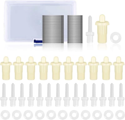 Luiken Reparatie Set - Lamellen Onderdelen - Raam Onderhoud - Veelzijdig Materiaal - 125 Stuks - Wit