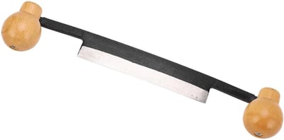 Dailygoods- Trekmes Wolfraamstaal HRC30 Hardheid - Ergonomische Houten Handgreep - Handgereedschap Houtbewerking - Schors Verwijdering - Duurzaam Ontwerp - Houtschaaf