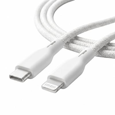 Ëssentials by Upström USB-C naar MFi Lightning - Oplaadkabel 1.2m – Snelladen 27W – Voor iPhone 14 / 13 / 12 / 11 / XR / XS / X – Extra Sterk & Gerecycled