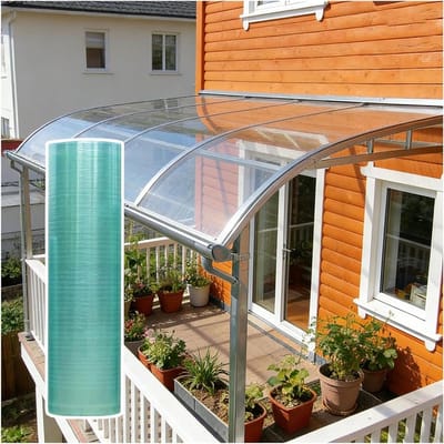 Golfplaten Polycarbonaat - Dakplaten Weerbestendig - Buitenruimte Bedekken - UV-bestendig Lichtdoorlatend - 1 x 5 meter - Transparant