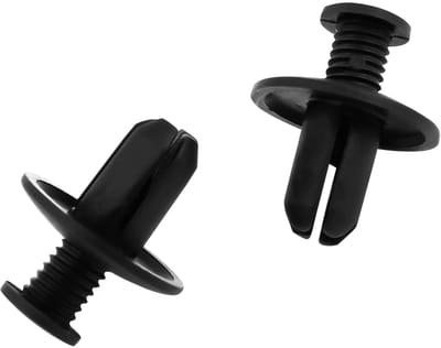 Dailygoods- Schroefklinknagels bevestiging 8 mm - Kunststof zwart - Set van 100 - Bevestigingsmateriaal - Duurzaam - Hoogwaardige kwaliteit