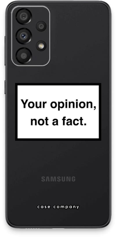 Case Company® - Hoesje geschikt voor Samsung Galaxy A33 5G hoesje - Your opinion - Soft Cover Telefoonhoesje - Bescherming aan alle Kanten en Schermrand