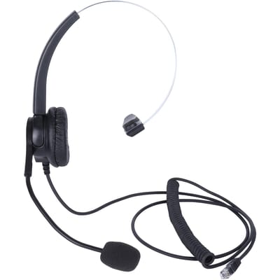 VH500-RJ9 Telefoon Headset Verstelbare Hoofdtelefoon met Ruisonderdrukkende Microfoon