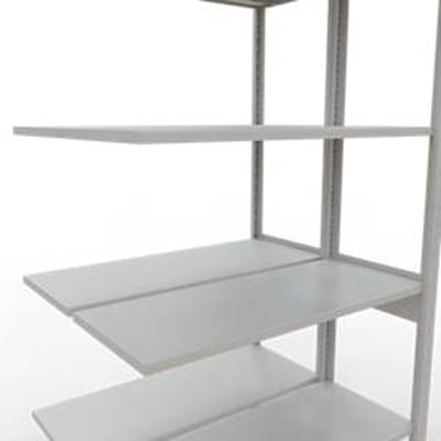 SCHULTE Lagertechnik - Dubbele stapelbak type 150 - 2500x1000x2x400 mm 2x6 schappen