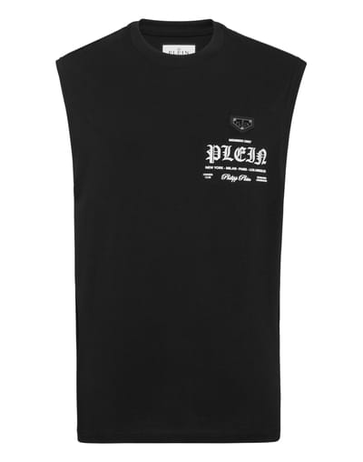 Mouwloos Ronde Hals T-shirt