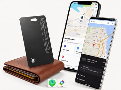 Portemonnee Tracker 1.8mm – Apple Find My – Draadloos Oplaadbaar – Waterdicht – Zwart