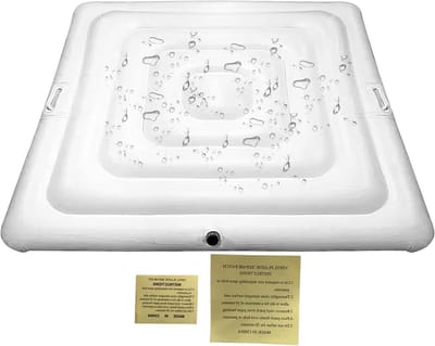 Geïsoleerde Bubbelbadhoes - Spakussen Opvouwbaar - Warmte Vasthouden - UV-Bestendig PVC - 165 cm Vierkant - Meerkleurig