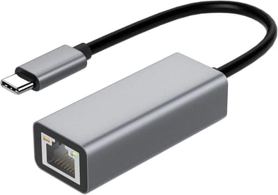 Netwerk Adapter - Ethernet Converter - Stabiele Internet Verbinding - Plug and Play - 100Mbps Snelheid - Grijs