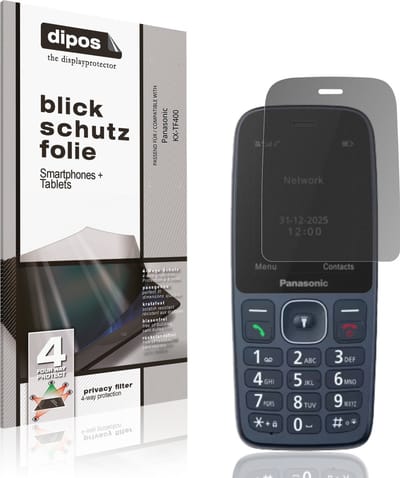 dipos – Matte Privacy Screenprotector geschikt voor Panasonic KX-TF400 | Anti-Spy Beschermfolie