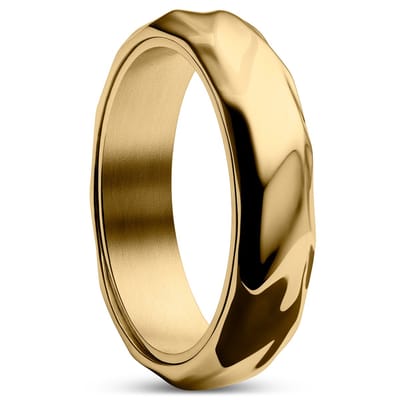 Pearce | Crux Goudkleurige Stalen Ring