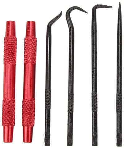 Allecto - O-Ring Verwijder Set - Professionele Haak en Pick Tool Kit - 6-delige set - Voor het verwijderen van O-ringen - Handgereedschap - Gesch