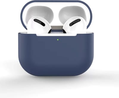 AirPods 3 Hoesje Silicone Case - AirPods 3 Case Siliconen Hoes - AirPods 3 Hoes Cover - Donker Blauw