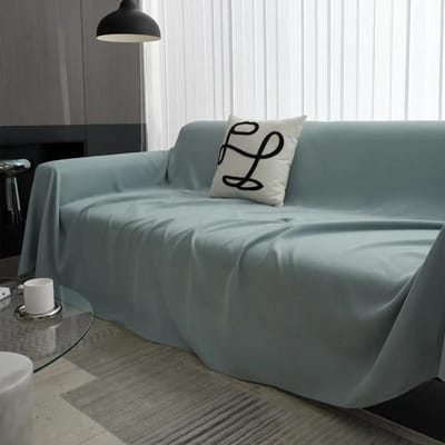 Effen Kleur Stof Kunst Sofa Handdoek Chenille Sofa Handdoek Deken Bankhoes Vier Seizoenen Universeel Anti-kattenkrab Sofa Deken 90x90cm1pcs