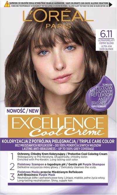 Excellence Cool Creme haarverf 6.11 Ultra Donker Blond