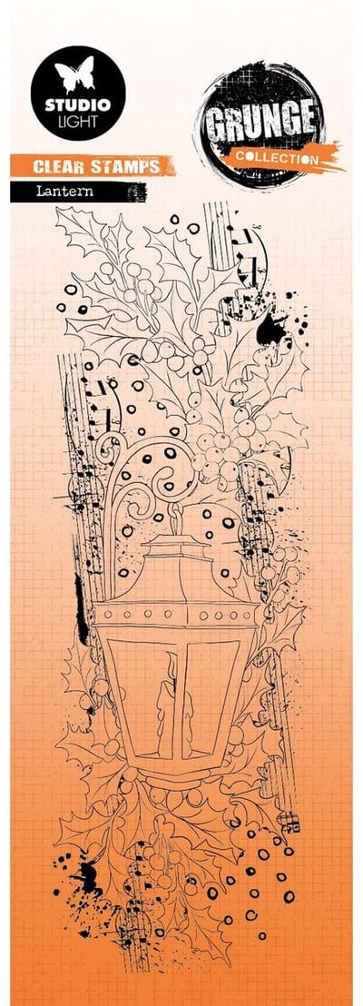 Clear stamp Lantern - Grunge collection nr. 314