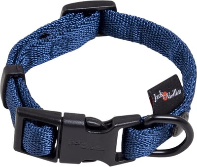 Jack And Vanilla - Halsbanden - Comfort Tube Nylon Hondenhalsband - Blauw - Xs Hocco5025 - 179346