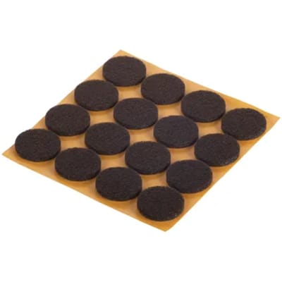 Fix-o-moll Meubelglijder - Zelfklevend - Vilt - Diam. 22mm - Rond - 16 Stuks