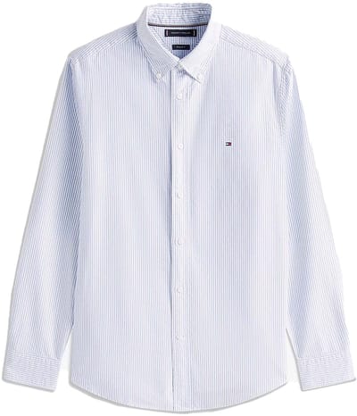 Tommy Hilfiger Heritage Oxford Stri Shirt, 0G0 - Fashion Wear - Volwassen